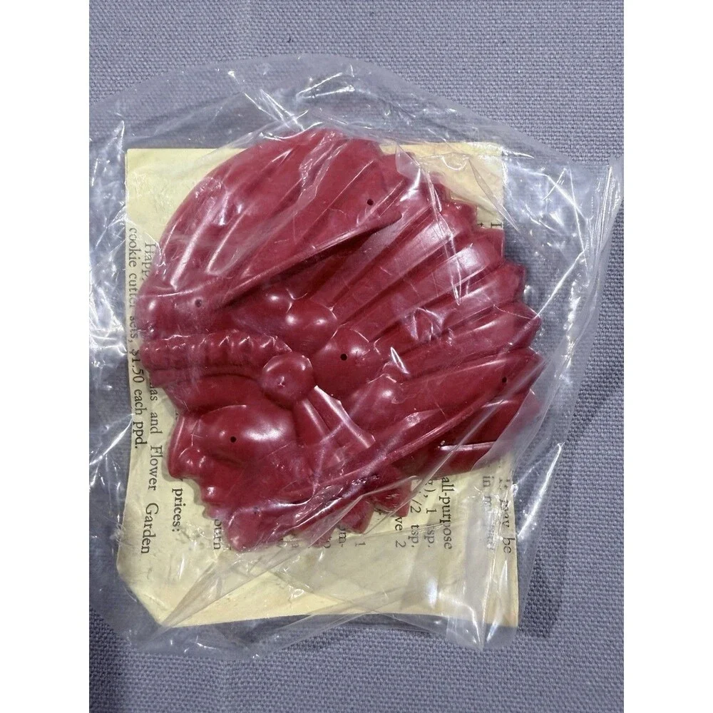 Vintage Aunt Chick's Cookie Cutter / Mold - Chief Native American Indian Western